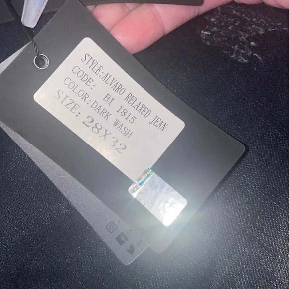 MENS B33 INSPIRED ALVARO RELAXED FIT PREMIUM DENIM  NO.33
DARK WASH 28x32 - Picture 9 of 15